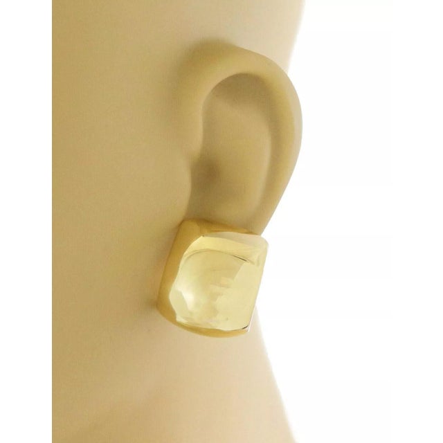 Contemporary 26692 - Mayor's Jeweler 18k Yellow Gold 20mm Wide Huggie Earrings, 2 Pieces For Sale - Image 3 of 7