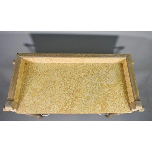 1920s Art Deco French Bleached Oak Washstand, 1920s For Sale - Image 5 of 16