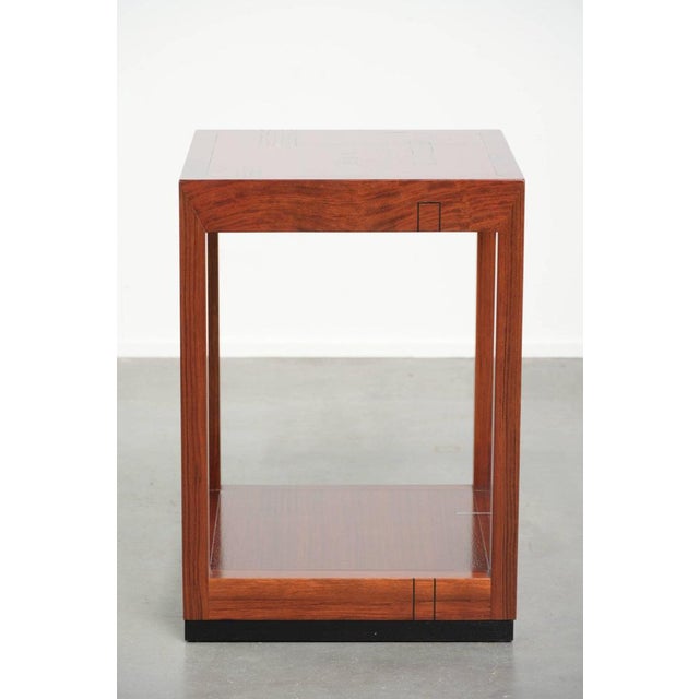 Tall Art Deco Decoforma Series Square Side Table from Schuitema For Sale - Image 3 of 12