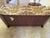 English Vintage Hickory Chair Floral Love Seat Couch For Sale - Image 3 of 8