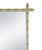 French Wooden Artificial Bamboo Light Green Wall Mirror, For Sale - Image 4 of 11