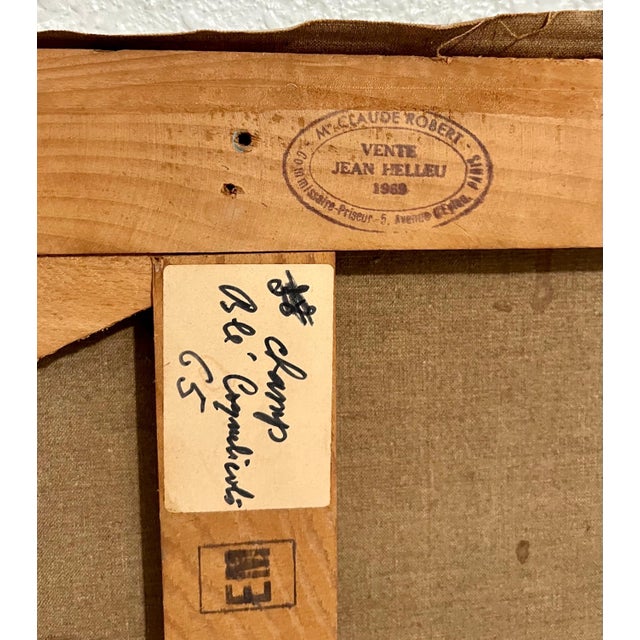 Jean Helleu, French Semi Abstract Expressionist Color Field Impasto Oil Painting Jean Helleu, c.1950's For Sale - Image 9 of 18