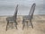 Pair of Late 20th Century David T Smith Bow Back Windsor Chairs Dark Green Finish Ohio Bench Made For Sale - Image 4 of 11