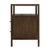 Wood Mendel 21.25 in. W Rectangular Wood 2 Drawer Narrow Nightstand with Open Shelf, Walnut For Sale - Image 7 of 11