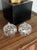 Figurative Vintage Shannon Crystal Pumpkin Salt and Pepper Shaker Set For Sale - Image 3 of 8