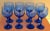 Late 20th Century Libbey Dark Blue Glasses - Set of 8 For Sale - Image 5 of 7