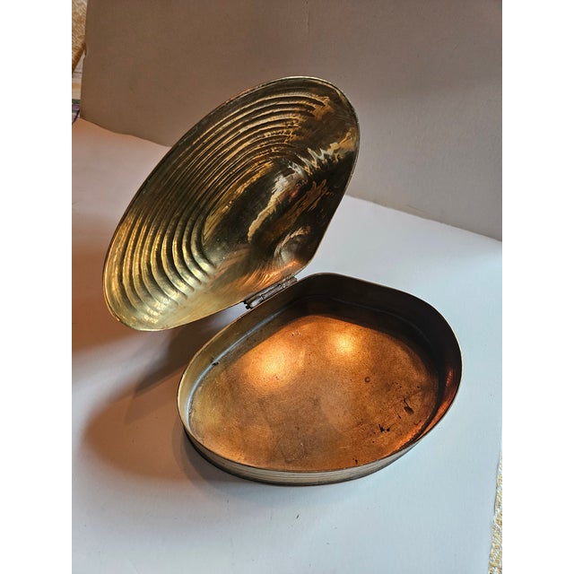 60s clamshell hinged Trinket Box, beautiful patina. Probably made in India. India made the highest quality and most...