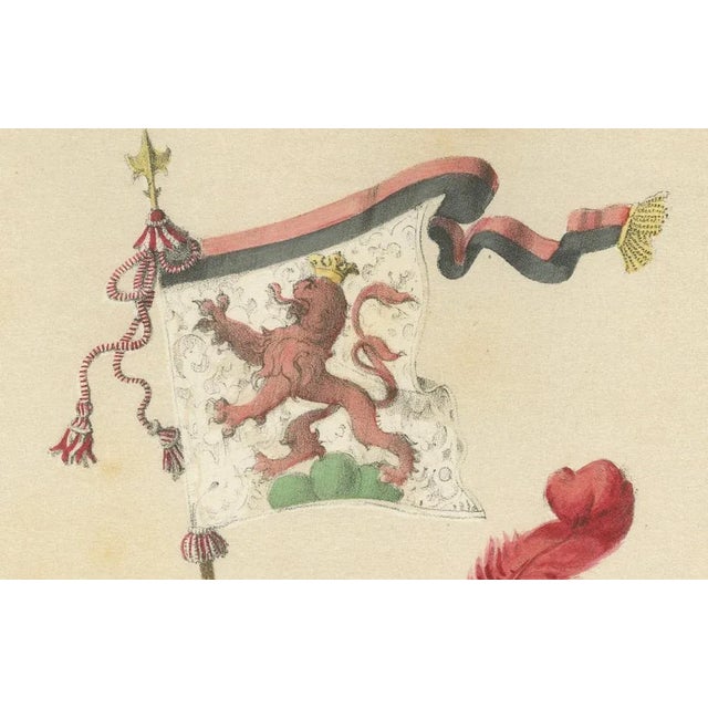 Mid 19th Century H. Jenny, Marten Banner Carrier and Swiss Military Musicians in Festive Procession, 1855, Print For Sale - Image 5 of 10
