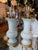 Vintage Palm Beach Crackle Glaze Porcelain & Brass Table Lamps Newly Wired - a Pair For Sale - Image 11 of 12