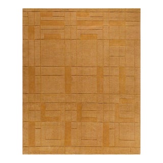 Frank Lloyd Wright Foundation x SURYA Luxuries Handmade Rug Tan 2x3 For Sale