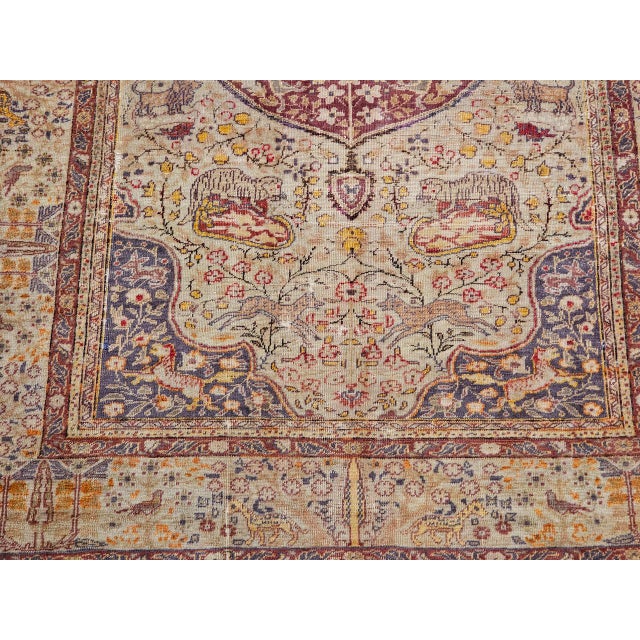 Antique Turkish Sivas Rug, Handwoven Wool, Garden Design, 19th Century, 4' x 6' For Sale - Image 12 of 16