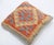 A one-of-a-kind handwoven Afghan wool kilim accent pillow featuring cheerful diamond lattice. Cut and sewn by hand from a...