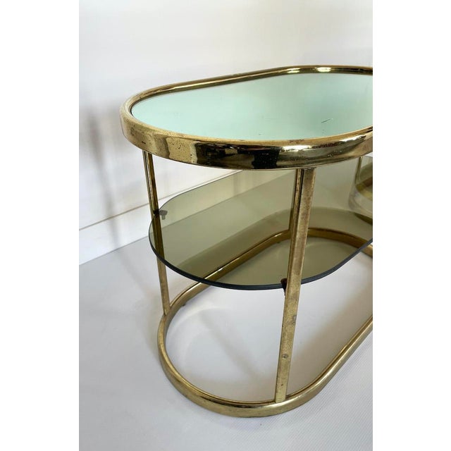 Metal Vintage Coffee Tables in Brass and Glass, 1970s, Set of 2 For Sale - Image 7 of 13