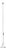 Trapez Chrome Floor Lamp with White Tube by Erwin Egli for Ribag, Switzerland, 1990s For Sale