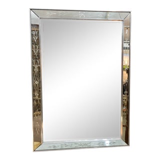 Large Vintage Venetian Mirror For Sale