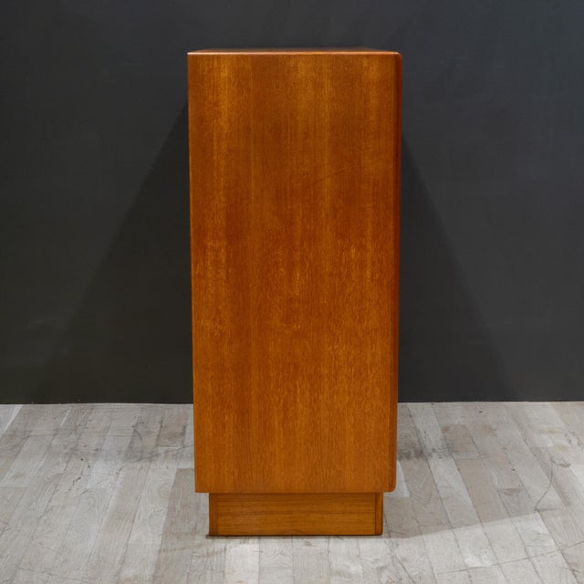 Mid-Century Teak Gentlemen's Dresser With Tambour Door by Berhard Pedersen & Son, Denmark c.1960 For Sale - Image 11 of 14