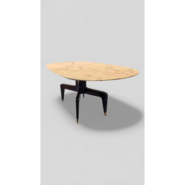 Mid-Century Modern Italian Marble Dining Table by Melchiorre Bega, 1957 For Sale - Image 15 of 18