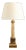 Tall Mid-Century French Brass Column Lamp For Sale