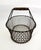 Early 20th Century Vintage French Wire Gathering Basket W/ Wooden Grip For Sale - Image 5 of 9