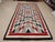 Mid 20th Century Antique Navajo Carpet, Folk Rug, Handmade Wool, Beige, Gray, Blood Orange For Sale - Image 5 of 17