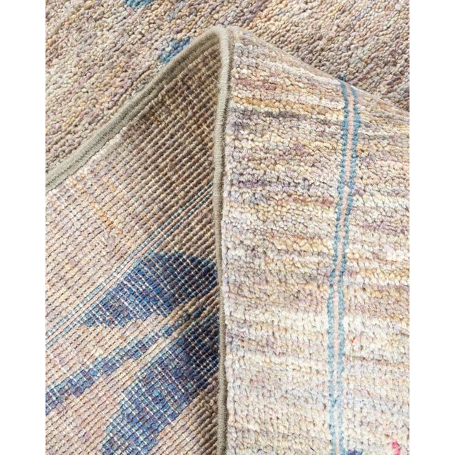 Eclectic Hand Knotted Area Rug, Gray - 4' 4" x 6' 7" For Sale In New York - Image 6 of 9