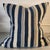 Pair of 19thc Striped Linen / ticking Pillows w/ down & feather fill.Sold as a pair.