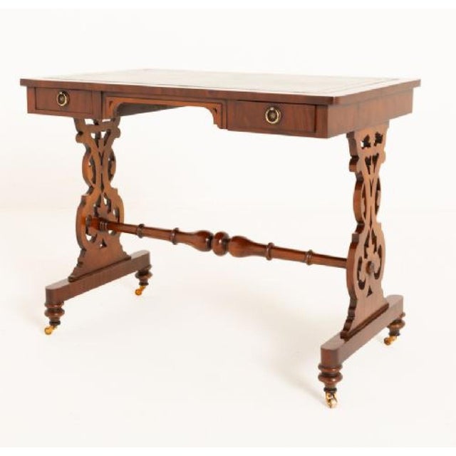 Victorian Desk with Lyre Legs, 1860s For Sale - Image 12 of 13