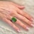 Natural Tourmaline White Sapphire Ring 6.75 14k WG 21.03 TCW Certified For Sale - Image 17 of 18