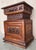Mid 19th Century Italian Hand Carved Walnut Monumental Nightstands 19th Century With Drawer For Sale - Image 5 of 13