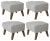 Light Grey Smoked Oak Raf Simons Vidar 3 My Own Chair Footstools by Lassen, Set of 4 For Sale