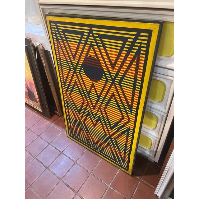 Post Modern Abstract Geometric Painting in the Style of Keith Haring For Sale - Image 10 of 18