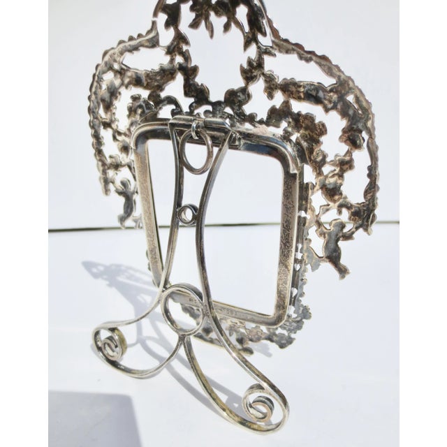 Late 19th Century Gorham Sterling Silver Photo Frame Late 19th For Sale - Image 5 of 7