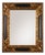 Carved Baroque Black and Giltwood Mirror, 1850s For Sale