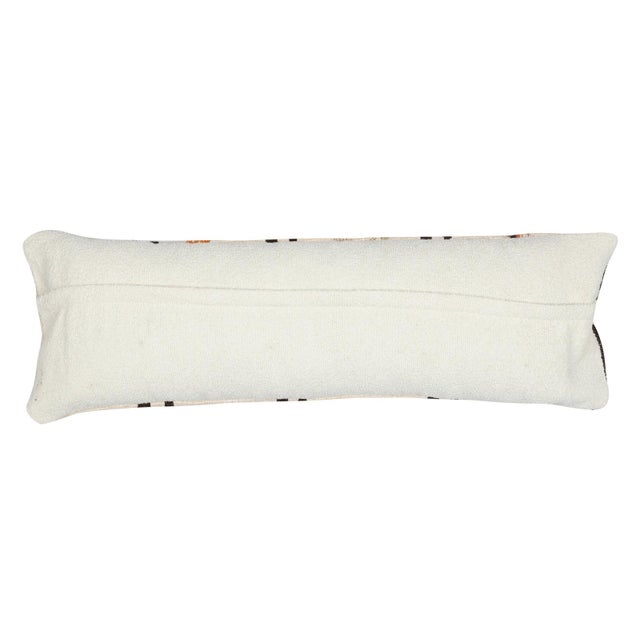 12"x35" SET OF 2 - Vintage Kilim Lumbar Pillow Covers. A pair of Cushion Covers For Sale - Image 4 of 4