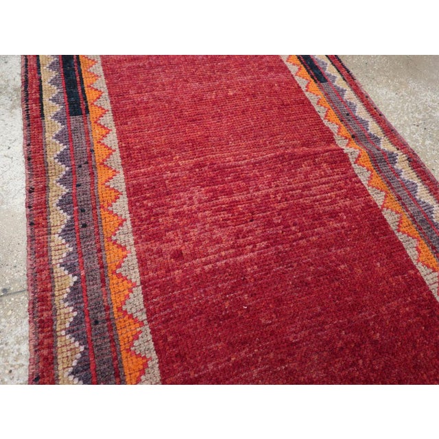 Mid 20th Century Galerie Shabab Collection Mid-20th Century Turkish Anatolian Runner For Sale - Image 5 of 10