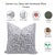 Art Deco Fabdivine Handcrafted Block Print Cushion Cover 24x24 Inch Thick Cotton White- Jaldhara For Sale - Image 3 of 3