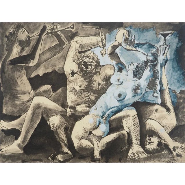 Pablo Picasso, Bacchanal, Lithograph and Stencil For Sale - Image 6 of 6
