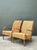 This pair of vintage Japanese lounge chairs pairs minimalist design with a warm, organic material palette of hand-turned...