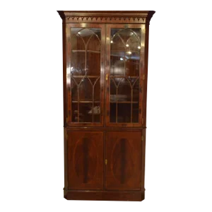 Traditional Mahogany Corner China/Display Cabinet by Leighton Hall - Showroom Sample