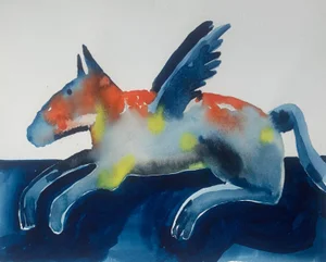 Hanna Ilczyszyn, Nocefresca (Milis, Sardinia), Watercolour, 2024