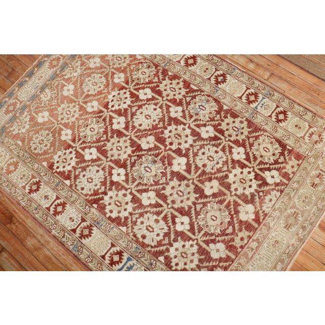 Folk Art 19th Century Antique Zabihi Collection Caucasian Shirvan Rug - 3'8" x 3'8" For Sale - Image 3 of 8