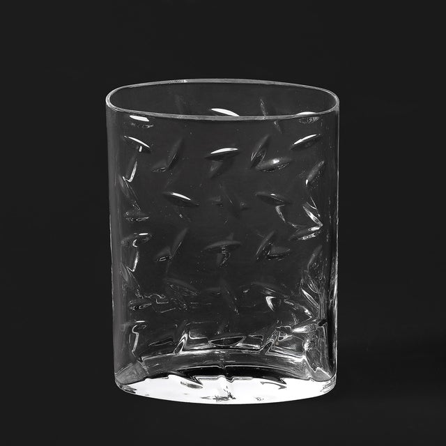 Transparent Mid-Century Modernist Cut Crystal Vase W/ Leaf Form Motif Signed Tiffany and Co For Sale - Image 8 of 12