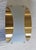 Vintage German Wall Lamp with Gold-Colored Metal Frame and Matte Vaulted Glass from Bankamp, 1990s For Sale - Image 3 of 9