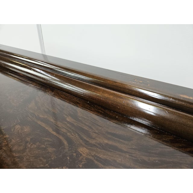 Art Deco Dressing Table in Walnut with Doors and Three Drawers, 1940 For Sale - Image 12 of 18