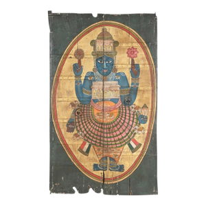 Vintage Indian Painted Panel