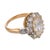 1910s Belle Époque French Gia 1.52 Carat Old Mine Cut Diamond 18k Gold Silver Ring, Size 3.5 For Sale - Image 4 of 8