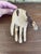 Antique Carved Wooden Articulated Hand Fragment With Original Hook, Likely Religious or Folk Art, 19th Century. For Sale - Image 9 of 10
