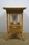 Vintage Wicker Tiered Side Accent End Table With Basket Insert For Sale - Image 4 of 12