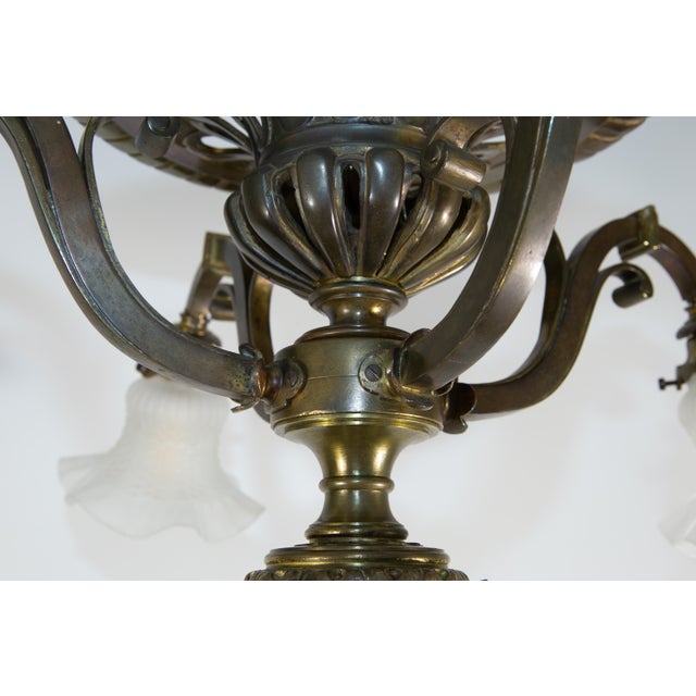 1920s Bronze Ceiling Light, 1920s For Sale - Image 5 of 13