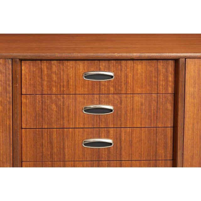 1960s Mid-Century Modern Sideboard in Tola with Metal Handles by Victor Wilkins for G-Plan, 1960s For Sale - Image 5 of 11